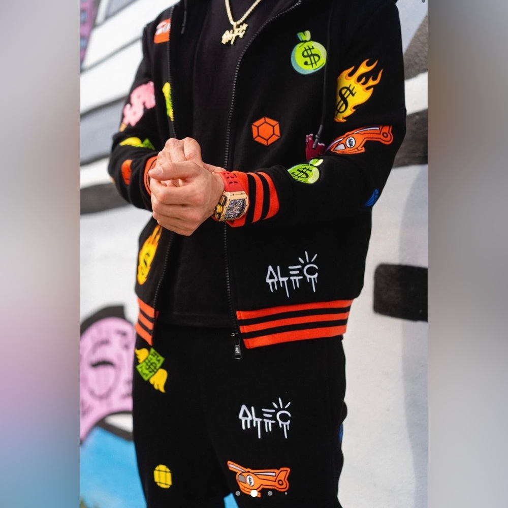 NWT Limited Edition Alec Monopoly All Patch Hoodie - Picture 10 of 13